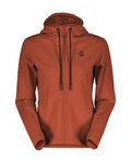 SCOTT sudadera - TECH ZIP W - rojo