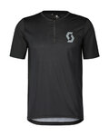 SCOTT jersey de manga corta - TRAIL VERTIC ZIP SS - negro