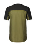 SCOTT jersey de manga corta - TRAIL VERTIC ZIP SS - verde/negro