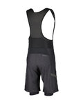 SCOTT pantalones cortos de tirantes - GRAVEL HYBRID +++ - negro/gris