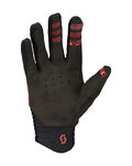 SCOTT guantes de dedos largos - DH FACTORY - rojo/negro