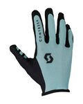 SCOTT guantes de dedos largos - TRACTION - azul claro/negro