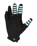 SCOTT guantes de dedos largos - TRACTION - azul claro/negro