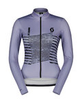 SCOTT maillot de invierno de manga larga - TEAM WARM GRAPHICS - azul claro