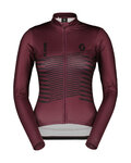 SCOTT maillot de invierno de manga larga - TEAM WARM GRAPHICS - granate
