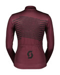 SCOTT maillot de invierno de manga larga - TEAM WARM GRAPHICS - granate