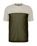 SCOTT Camiseta de manga corta - DEFINED MERINO SS - marfil/verde