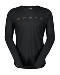 SCOTT camiseta de manga larga - DEFINED MERINO LS - negro