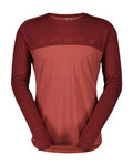 SCOTT camiseta de manga larga - DEFINED MERINO LS - rojo