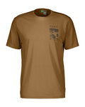 SCOTT Camiseta de manga corta - DEFINED DRI SS - marrón