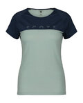 SCOTT Camiseta de manga corta - DEFINED MERINO SS W - azul/verde