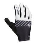 SCOTT guantes de dedos largos - RC TEAM LF - blanco/negro