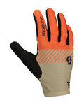 SCOTT guantes de dedos largos - RC TEAM LF - rojo/beige/negro