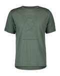 SCOTT Camiseta de manga corta - DEFINED MERINO GRAPHIC SS - verde