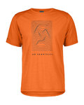 SCOTT Camiseta de manga corta - DEFINED MERINO GRAPHIC SS - naranja