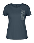SCOTT Camiseta de manga corta - DEFINED MERINO GRAPHIC SS W - azul