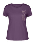 SCOTT Camiseta de manga corta - DEFINED MERINO GRAPHIC SS W - púrpura