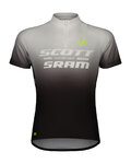 SCOTT jersey de manga corta - SCOTT-SRAM PRO - negro/blanco