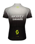 SCOTT jersey de manga corta - SCOTT-SRAM PRO - negro/blanco