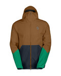SCOTT chaqueta impermeable - EXPLORAIR LIGHT DRYO 2.5L - marrón/azul/verde