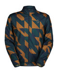 SCOTT chaqueta cortaviento - ENDURANCE TECH WB - azul/marrón