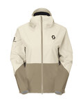 SCOTT chaqueta impermeable - EXPLORAIR LIGHT DRYO 2.5L W - blanco/marrón