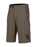 SCOTT pantalones cortos sin tirantes - TRAIL VERTIC W/PAD - gris