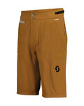 SCOTT pantalones cortos sin tirantes - TRAIL TUNED - marrón