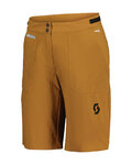 SCOTT pantalones cortos sin tirantes - TRAIL TUNED W - marrón