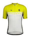 SCOTT jersey de manga corta - RC TEAM - amarillo/blanco