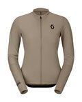 SCOTT maillot de verano de manga larga - ENDURANCE W - beige/blanco