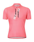 SCOTT jersey de manga corta - JUNIOR - rosa/blanco