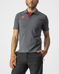 CASTELLI Camiseta de manga corta - RACE DAY POLO - gris
