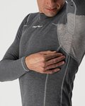 CASTELLI camiseta de manga larga - FLANDERS WARM - gris