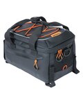 BASIL bolsa - MILES TARPAULIN - negro/naranja