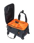 BASIL bolsa - MILES TARPAULIN - negro/naranja