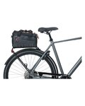 BASIL bolsa - MILES TARPAULIN - negro/naranja