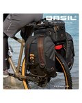 BASIL bolsa - MILES TARPAULIN - negro/naranja