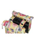 BASIL bolsa - BLOOM DOUBLE BAG MIK - amarillo/rojo