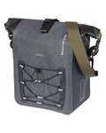 BASIL bolsa - NAVIGATOR STORM MIK SIDE M - gris/negro