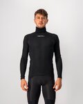 CASTELLI camiseta de manga larga - FLANDERS WARM NECK - negro