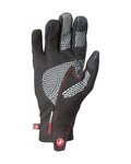 CASTELLI guantes de dedos largos - SPETTACOLO ROS - negro/rojo