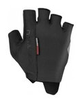 CASTELLI guantes de dedos cortos - ROSSO CORSA ESPRESSO - negro