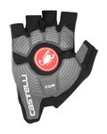 CASTELLI guantes de dedos cortos - ROSSO CORSA ESPRESSO - negro