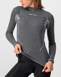 CASTELLI camiseta de manga larga - FLANDERS 2 W WARM - gris