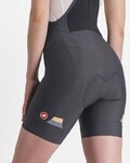 CASTELLI pantalones cortos de tirantes - PRIMA - gris/naranja