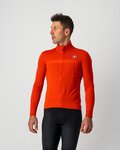 CASTELLI impermeable - GOCCIA - naranja/rojo