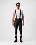CASTELLI Pantalón 3/4 con tirantes - SORPASSO ROS - negro