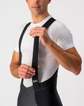 CASTELLI pantalones largos con tirantes - SORPASSO ROS WIND - negro