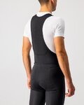 CASTELLI pantalones largos con tirantes - ENTRATA WIND - negro